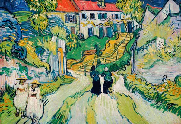 Weg und Treppe in Auvers von Vincent van Gogh