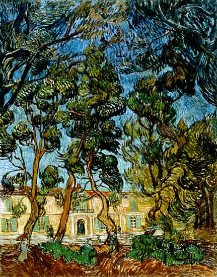 Trees in the Garden of St. Paul's Hospital von Vincent van Gogh