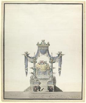 Katafalk für Kaiserin Katharina II. (1729-1796) 1796