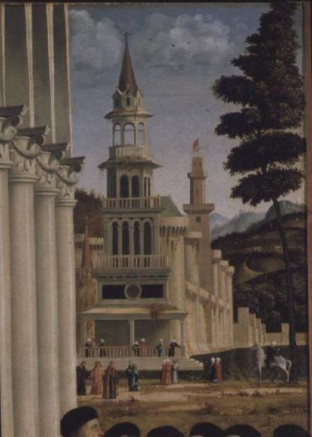 Debate of St. Stephen (detail of background) von Vittore Carpaccio