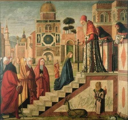 Presentation of Mary in the Temple, oil on canvas von Vittore Carpaccio