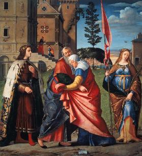 The Meeting at the Golden Gate with Saints 1515