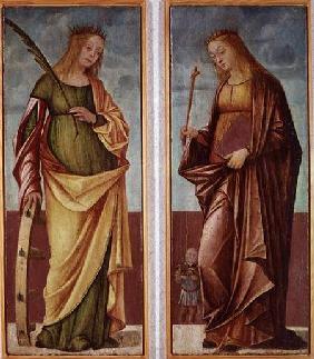 St. Catherine of Alexandria and St. Paraceve or Veneranda