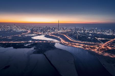 Dubai-Sonnenuntergang