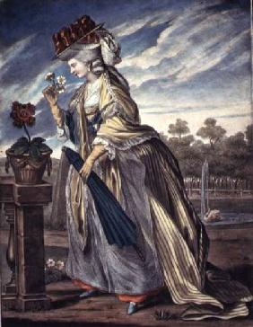 Fashions for April c.1790  on