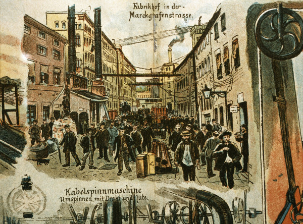 Fabrikhof der Siemens-Werke, 1886 von Walter Busch