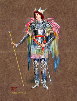 The Fairy Prince, from 'The Snowman', (costume design) von Walter Crane