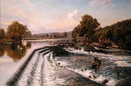 Boulter's Weir, Old Windsor von Walter H. Goldsmith