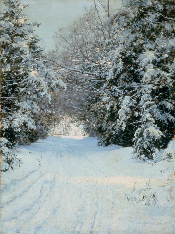 Verschneiter Waldweg von Walter Launt Palmer