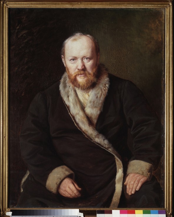 Porträt des Dramatikers Alexander N. Ostrowski (1823-1886) von Wassili Perow