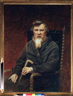 Porträt des Historikers und Publizisten Michail Pogodin (1800-1875) 1872
