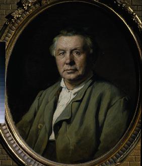 Porträt von Maler P. S. Stepanow 1870
