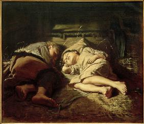 Schlafende Kinder 1870