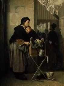 Die Leierkastenfrau (Paris) 1864