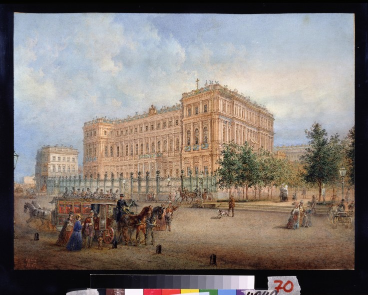 Blick auf den Nikolaus Palast in St. Petersburg von Wassili Sadownikow