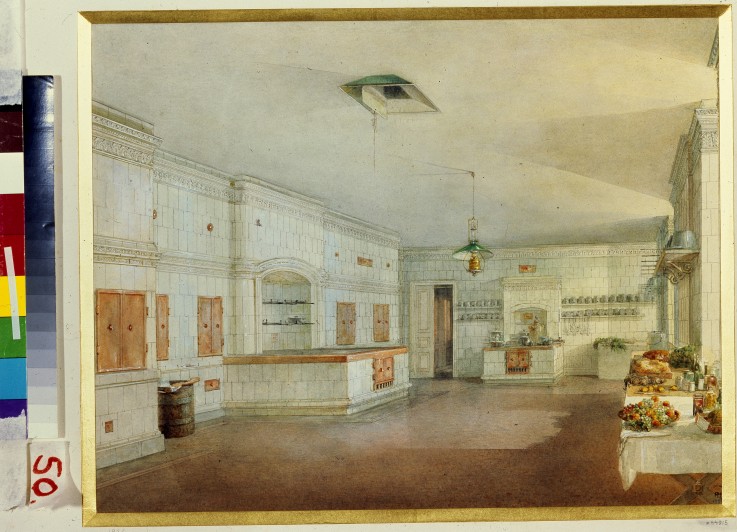 Die Küche im Jussupow-Palais in St. Petersburg von Wassili Sadownikow