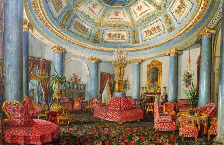 Die Rotunde im Jussupow-Palais in St. Petersburg von Wassili Sadownikow