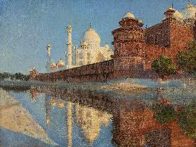 Das Taj Mahal im Abendlicht