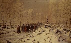 Rückzug der napoleonischen Truppen aus Russland. von Wassili Werestschagin