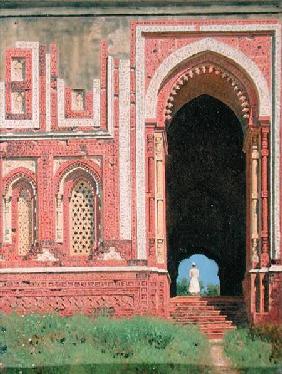Gate Near Kutub-Minar, Old Delhi 1875