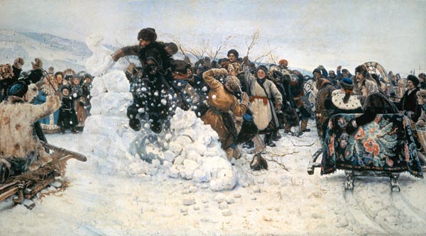 Einnahme der Schneestadt von Wassilij Iwanowitsch Surikow