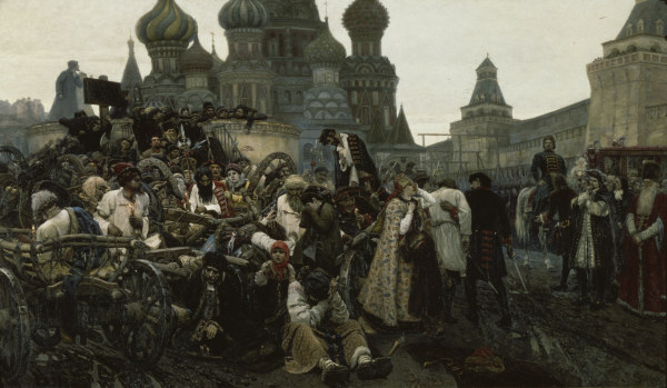Peter the Great / Streltsy Execution von Wassilij Iwanowitsch Surikow