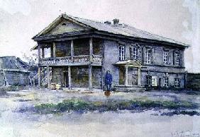 Surikov's House at Krasnoyarsk 1890-91  o