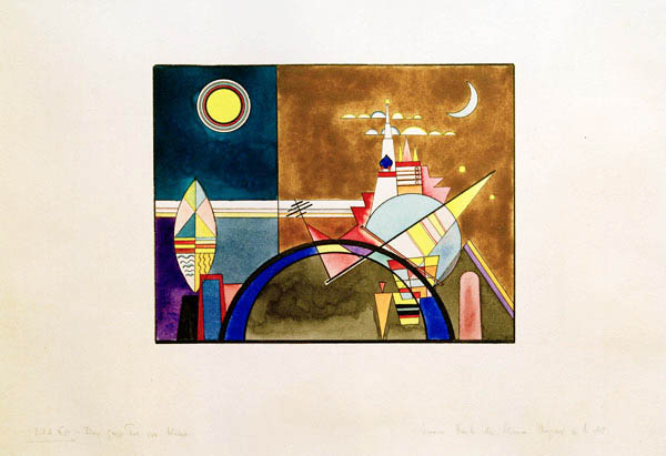 Bilder einer Ausstellung, Bild XVI: Das große Tor von Kiew von Wassily Kandinsky