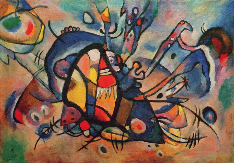 Abstrakt Komposition (Feuervogel) von Wassily Kandinsky