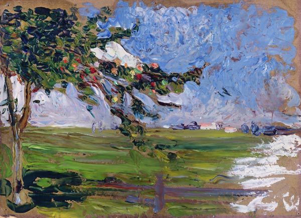 Landscape with an Apple Tree von Wassily Kandinsky
