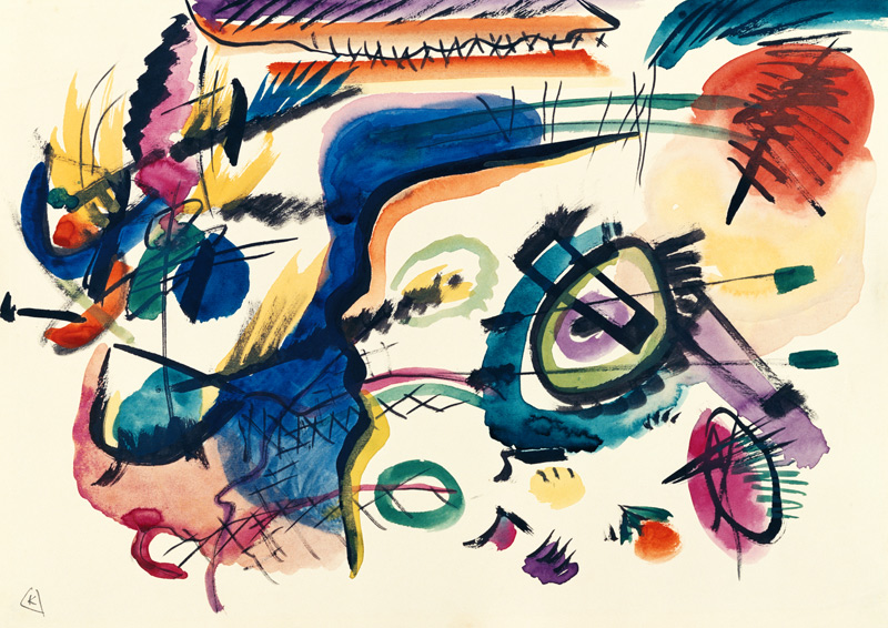 Entwurf zu Komposition VII (auch: Zu Komposition 7) von Wassily Kandinsky