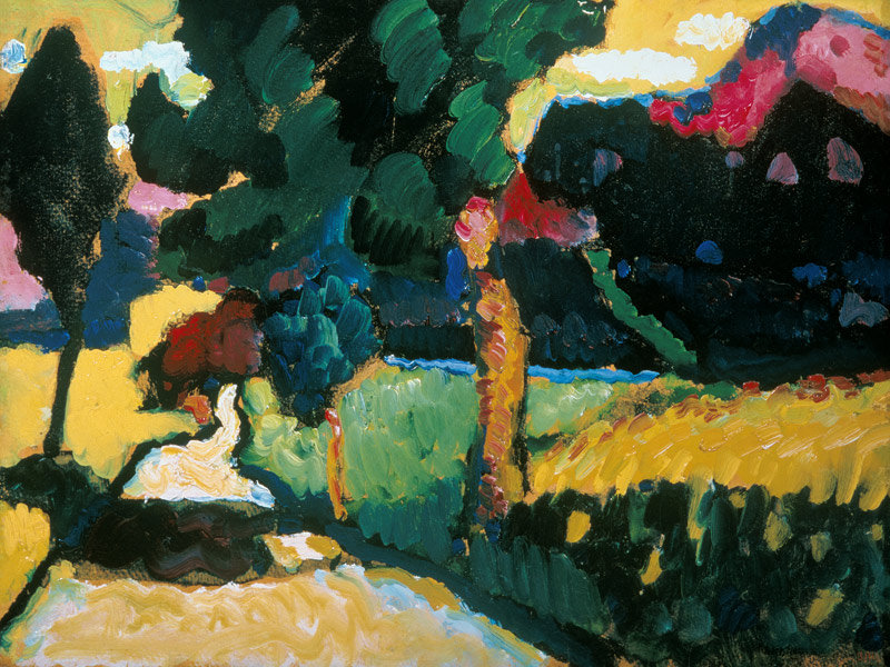 Murnau - Sommerlandschaft. von Wassily Kandinsky