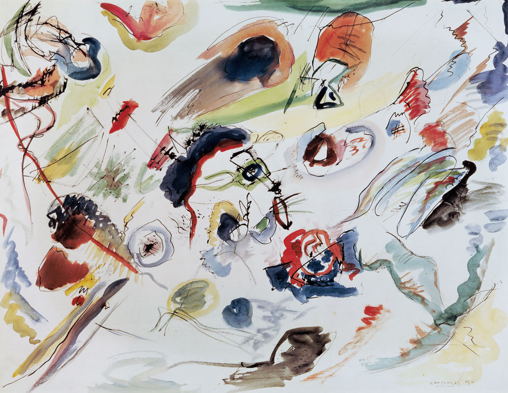 Ohne Titel (Erstes abstraktes Aquarell) von Wassily Kandinsky