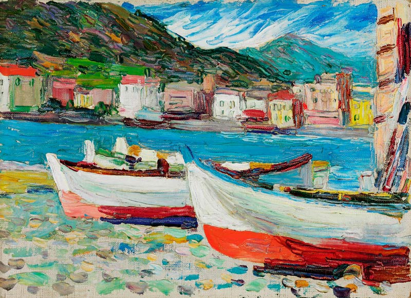 Rapallo, Boote von Wassily Kandinsky