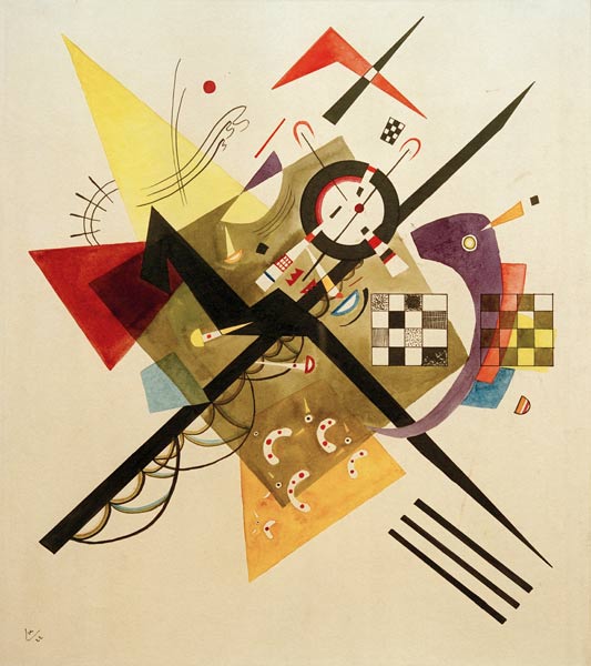 Entwurf zu ‘Auf Weiss II' von Wassily Kandinsky