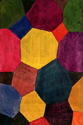 Coloured Hexagons 1925