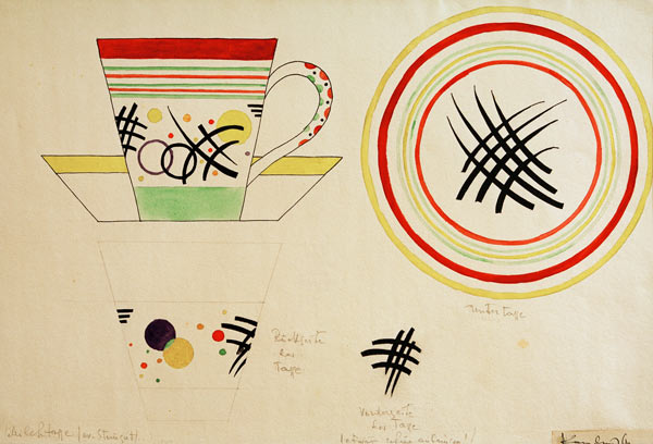 Entwurf für eine Milchtasse von Wassily Kandinsky