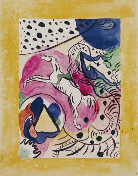 Entwurf für den Almanach Der blaue Reiter von Wassily Kandinsky