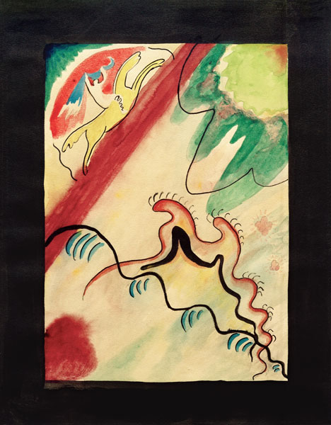 Entwurf für den Umschlag des Almanachs ‘Der Blaue Reiter' von Wassily Kandinsky
