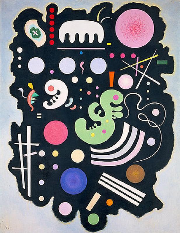 Komposition auf dunklem Grund. von Wassily Kandinsky