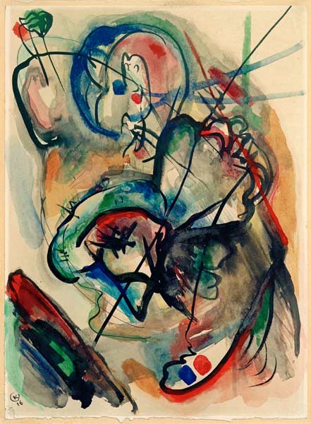 Konzentrierter von Wassily Kandinsky