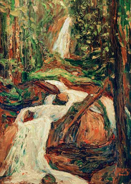 Kochel - Wasserfall I (Lainbachfall) von Wassily Kandinsky