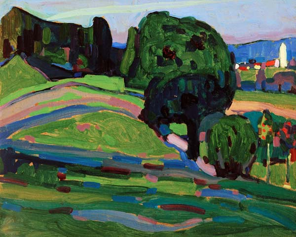 Landscape in Murnau von Wassily Kandinsky