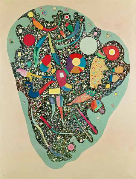 Geordnete Anhäufung (Entassement réglée oder Ensemble multicolore) von Wassily Kandinsky