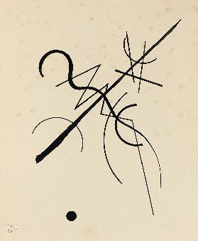 Zeichnung fur Punkt und Linie zu Flache 1925