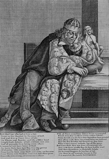 Illustration to Thomas Killigrew''s poem ''Letcherie'', c.1664 von Wenceslaus Hollar