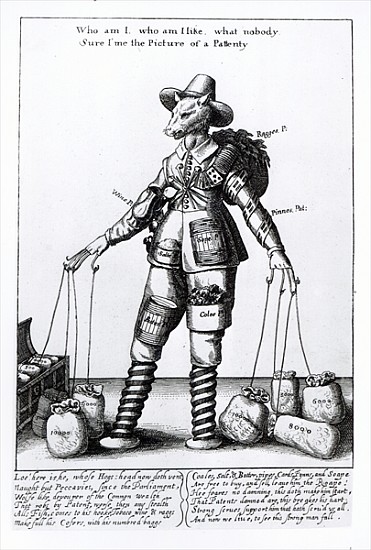 ''The Picture of Pattenty'', c.1641-50 von Wenceslaus Hollar