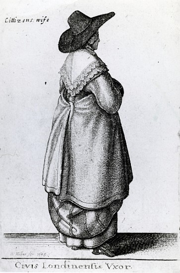 Wife of a Citizen of London von Wenceslaus Hollar
