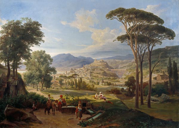 Ansicht von Spoleto von Wilhelm Ahlborn