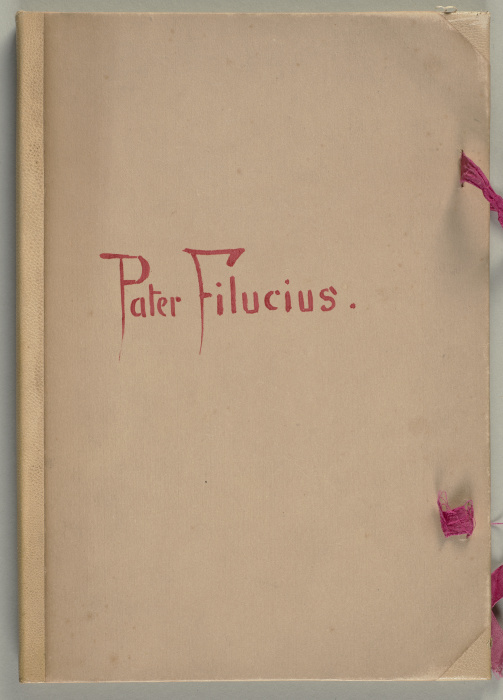 Bilderhandschrift zu "Pater Filucius" von Wilhelm Busch